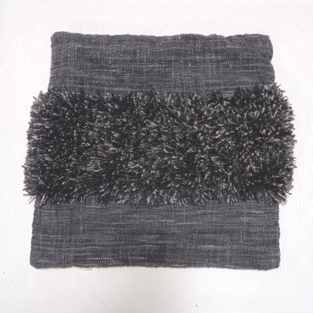 WORLD MARKET multi-textured 18" square zippered throw pillow cover